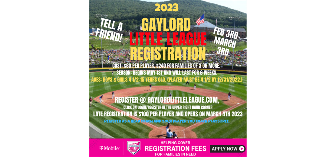 2023 Registration is Closed for the Season